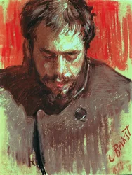 Portret van Alexander Benois (1870-1960) 1894
